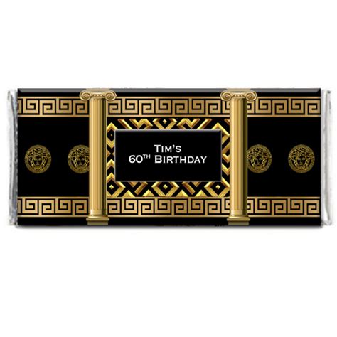 versace choclate|versace personalized chocolate wrappers.